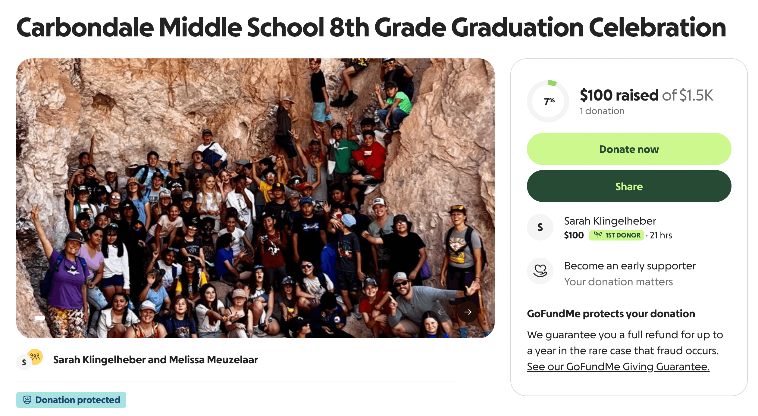 8th Grade Graduation Celebration Committee is seeking donations...